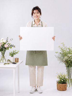 JPG 식물 편집이미지 디자인 꽃 잎 탁자 웃음 사람 꽃병 앞치마 공간 작업 오브젝트 캔버스 의료성형뷰티 편집실사 AI인물포토 AI콘텐츠 가구 표정 CG 파일형식 AI포토 생활용품