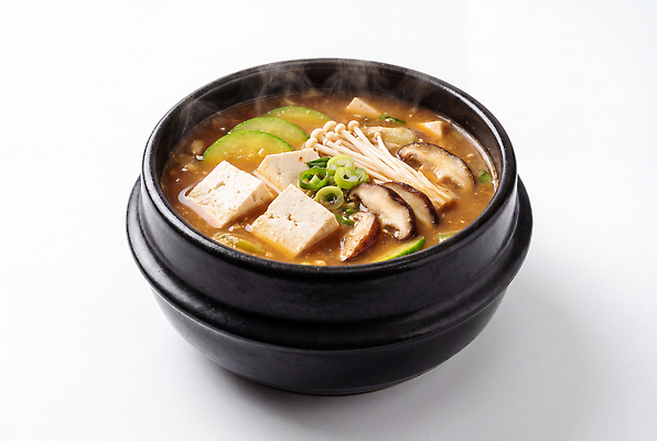 JPG 편집이미지 한식 채소 재료 한국 따뜻함 요리 식사 버섯 전통음식 된장찌개 뚝배기 두부 국물 편집실사 AI포토 AI콘텐츠 전통 아시아 음식 찌개 CG 파일형식 나라