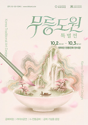 PSD 템플릿 전통 포스터 전통문화 예술 한국 이벤트 전시 붓 전시회 작품 방문 관람 민화 이미지템플릿 아시아 문화 미술 그림 파일형식 나라 문화예술