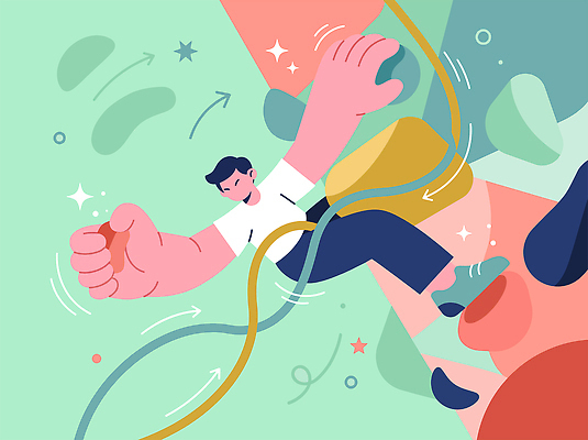손 디자인 일러스트 사람 힘 잡기 우승 목표 암벽등반 노력 클라이밍 국내일러스트 AI파일 컨셉 모션 신체부위 등산 등반 최고 파일형식 벡터 트래킹 레저