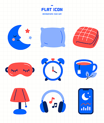 디자인 일러스트 베개 스마트폰 헤드폰 이불 자명종 달 램프 수면 수면안대 스타일 국내일러스트 AI파일 자연요소 시계 음향기기 침구 조명 핸드폰 스마트기기 알람 안대 파일형식 벡터 전자제품