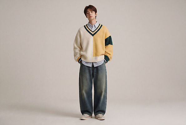 JPG 모델 편집이미지 옷 패션 장신구 스튜디오 캐주얼 남성복 스웨터 격자 패션쇼 의료성형뷰티 스타일 편집실사 상의 무늬 CG 쇼 파일형식