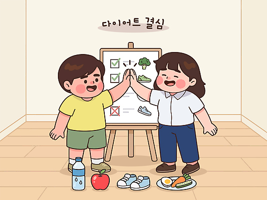 자연요소 감정 컨셉 과일 관계 표정 건강 손짓 파일형식 벡터 다이어트 목표 체크리스트 하이파이브 운동 음식 채소 물 사과 커플 즐거움 성공 생활 풍경 웃음 기쁨 일러스트 국내일러스트 AI파일