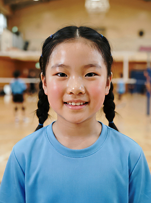 JPG 편집이미지 초등학생 어린이 스포츠 땋은머리 웃음 친구 운동 유치원 배구 연습 체육관 의료성형뷰티 편집실사 학생 헤어스타일 교육 관계 표정 건강 사람 구기 CG 파일형식