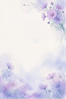 JPG 식물 디자인 꽃 예술 백그라운드 일러스트 자연 수채화 보라색 그림 부드러움 화사함 국내일러스트 AI일러스트 AI콘텐츠 컬러 컨셉 감각 생태계 파일형식