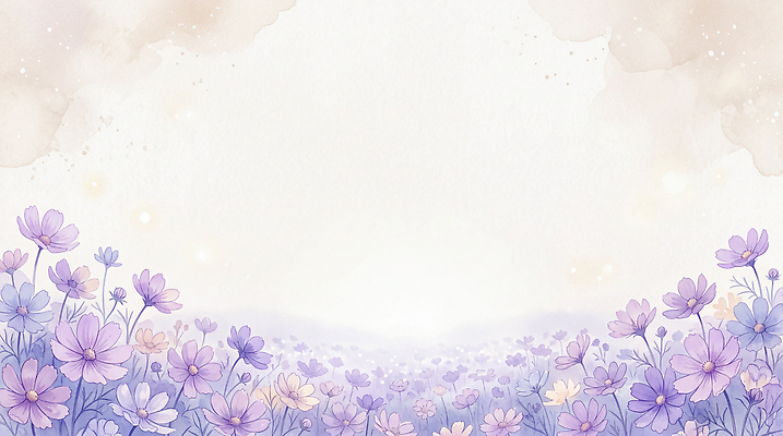 JPG 디자인 꽃 백그라운드 꽃밭 일러스트 자연 초원 보라색 그림 화사함 국내일러스트 AI일러스트 AI콘텐츠 식물 컬러 컨셉 생태계 파일형식
