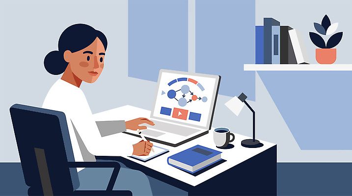 식물 디자인 커피 일러스트 사람 책 컴퓨터 사무실 사무용품 메모지 업무 작업 집중 문서 국내일러스트 AI파일 음료 컨셉 비즈니스 문구용품 전자제품 파일형식 벡터 오브젝트