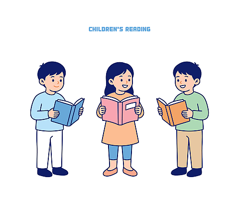 교육 어린이 생각 일러스트 놀이 이야기 책 친구 학습 독서 모임 읽기 즐거움 상상력 국내일러스트 AI파일 감정 관계 모션 사람 파일형식 벡터