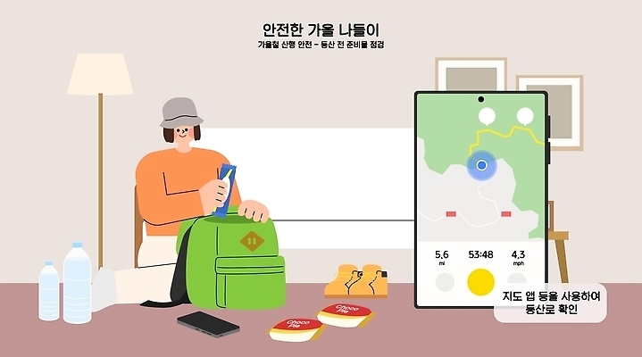 여행 지도 가방 일러스트 디저트 실내 경고 스마트폰 정보 물병 준비 안전수칙 위치 짐싸기 가을소풍 주의사항 준비물 국내일러스트 AI파일 잡화 음식 주의 안전 내부 핸드폰 스마트기기 소풍 가을 물통 파일형식 벡터 계절 전자제품 야외활동