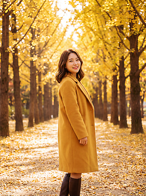 JPG 편집이미지 공원 여자 감정 길 데이트 자연 거리 미소 야외 햇빛 노란색 가을풍경 산책 은행나무 의료성형뷰티 편집실사 AI인물포토 AI콘텐츠 나무 공공시설 컬러 휴식 표정 사람 풍경 빛 가을 CG 생태계 파일형식 AI포토 식물 계절 컨셉 시설