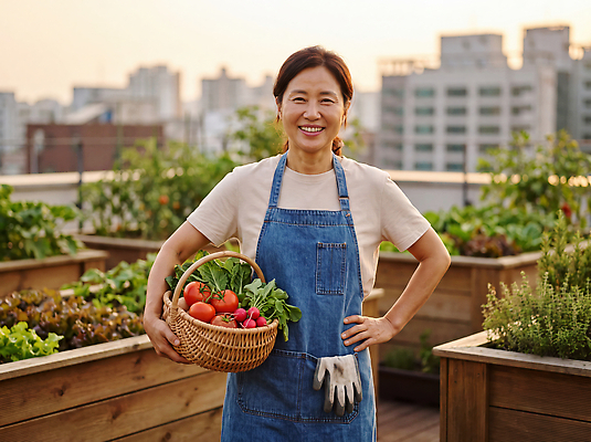 JPG 식물 편집이미지 손 여자 토마토 채소 건물 바구니 농사 수확 도시 작업 농부 옥상 텃밭 의료성형뷰티 편집실사 AI인물포토 AI콘텐츠 직업 건축물 밭 농업 사람 신체부위 CG 파일형식 AI포토 건축 산업