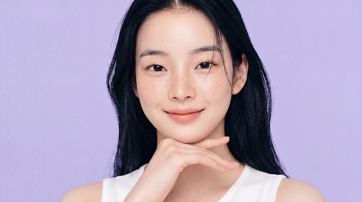 JPG 편집이미지 여자 표정 미소 웃음 청춘 피부관리 스킨케어 주근깨 의료성형뷰티 스타일 편집실사 AI인물포토 AI콘텐츠 컨셉 사람 뷰티 점 CG 파일형식 AI포토