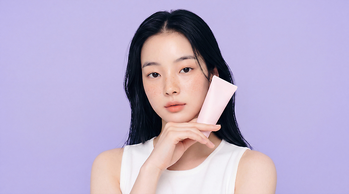 JPG 모델 편집이미지 여자 건강 화장 상품 피부 피부관리 스킨케어 주근깨 의료성형뷰티 편집실사 AI인물포토 AI콘텐츠 사람 신체부위 뷰티 점 CG 파일형식 AI포토