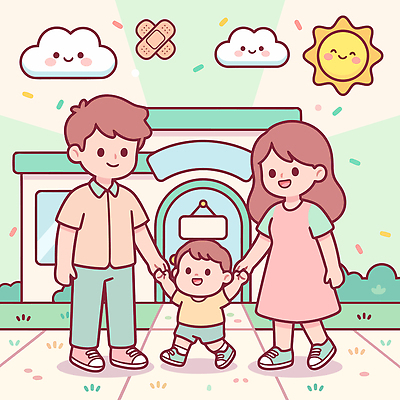 행복 어린이 일러스트 가족 협력 사랑 웃음 사람 일상 부모 태양 손잡기 즐거움 외출 예방접종 국내일러스트 AI파일 자연요소 감정 관계 모션 표정 라이프 접종 파일형식 벡터 의학 생활