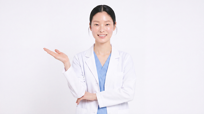 JPG 편집이미지 여자 의학 건강 병원 치료 의료진 의사 의사가운 방문 의료성형뷰티 편집실사 AI인물포토 AI콘텐츠 직업 사람 가운 CG 파일형식 AI포토 옷