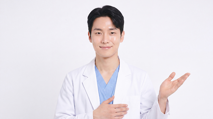 JPG 편집이미지 직업 남자 유니폼 친절 표정 건강 밝음 미소 의사 의사가운 의료성형뷰티 편집실사 AI인물포토 AI콘텐츠 옷 사람 의료진 가운 CG 파일형식 AI포토 의학