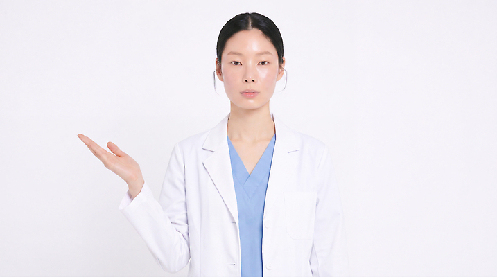 JPG 편집이미지 여자 의학 표정 건강 병원 의사 가운 의사가운 전문직 의료성형뷰티 편집실사 AI인물포토 AI콘텐츠 직업 옷 사람 의료진 CG 파일형식 AI포토