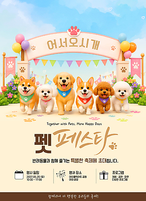 템플릿 놀이 함께함 이벤트 반려동물 귀여움 축제 모임 강아지 목줄 참여 프로그램 이미지템플릿 AI파일 동물 컨셉 개 파일형식 벡터 반려용품 포유류 오브젝트