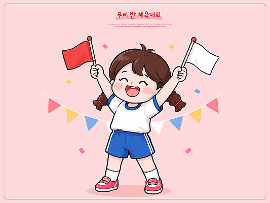 감정 노래 관계 건강 사람 체육 대회 파일형식 벡터 체육대회 어린이 깃발 즐거움 축제 장식 운동 놀이 친구 스포츠 응원 대표 협력 반 합창 AI파일 국내일러스트 일러스트
