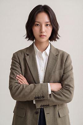 JPG 모델 편집이미지 여자 패션 포즈 비즈니스 직장 정장 앞모습 팔짱 재킷 모던 의료성형뷰티 스타일 편집실사 옷 뷰포인트 회사 모션 사람 외투 CG 파일형식 상의