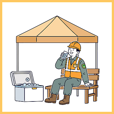 남자 건축 음료 벤치 일러스트 휴식 노동자 작업복 여름 작업 안전모 작업자 국내일러스트 AI파일 직업 옷 계절 컨셉 의자 사람 헬멧 안전장비 파일형식 벡터 가구 안전 장비 보호장비 생활용품 오브젝트