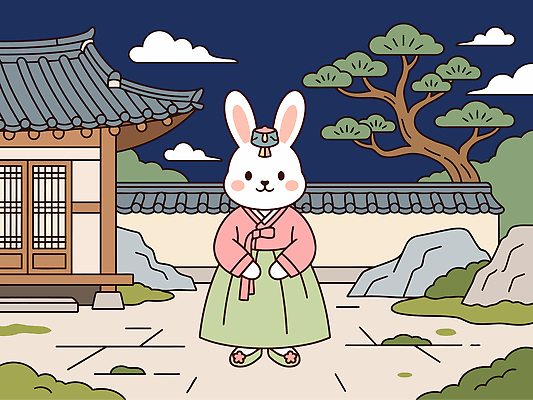 나무 전통 명절 문화 일러스트 주택 한국 풍경 추석 귀여움 돌 토끼띠 토끼 한복 국내일러스트 AI파일 식물 한국전통 기념일 아시아 컨셉 포유류 건물 반려동물 십이지신 전통의상 파일형식 벡터 동물 건축물 나라 이벤트 건축