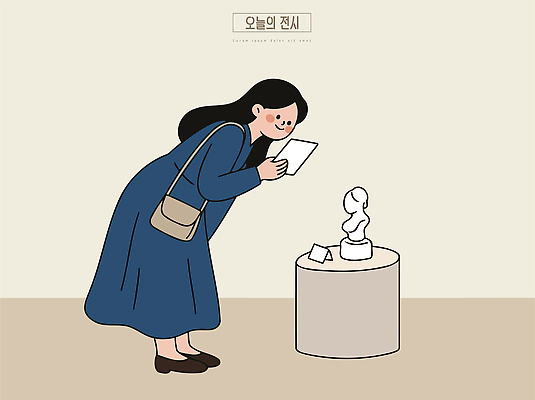 디자인 문화 예술 조각 일러스트 미술 사람 전시 감상 공간 정보 관찰 군중 전시회 작품 관람 전시실 흥미 국내일러스트 AI파일 컨셉 모션 문화예술 파일형식 벡터