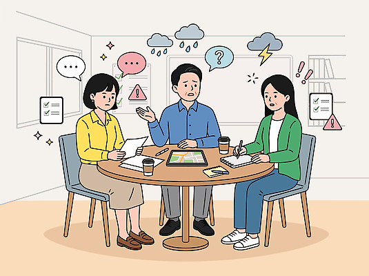 커피 일러스트 탁자 회의 아이디어 대화 설명 사람 메모지 비 토론 문제 의견 소통 문제해결 피드백 국내일러스트 AI파일 자연요소 음료 가구 컨셉 비즈니스 모션 날씨 말하기 사무용품 파일형식 벡터 생활용품 문구용품 오브젝트