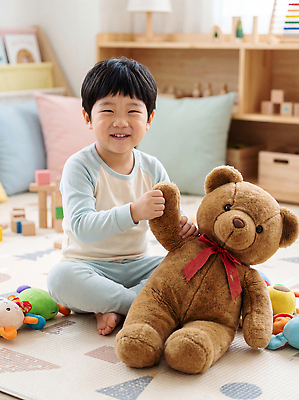 JPG 편집이미지 행복 어린이 놀이 웃음 장난감 귀여움 놀이방 곰인형 방 의료성형뷰티 애착인형 편집실사 감정 인형 컨셉 표정 사람 CG 파일형식