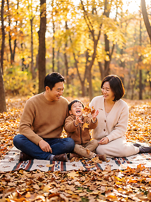 JPG 나무 편집이미지 여자 남자 행복 어린이 단풍 가족 자연 놀이 단풍나무 나뭇잎 웃음 풍경 야외 부모 소풍 가을 숲 의료성형뷰티 편집실사 식물 계절 감정 잎 관계 표정 사람 야외활동 CG 생태계 파일형식