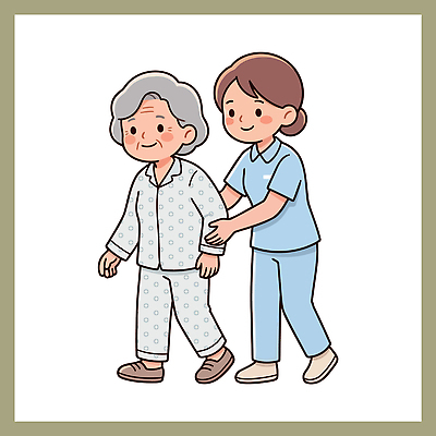 노년 일러스트 관계 건강 병원 사랑 안전 사람 일상 치료 친구 걷기 손잡기 간호사 도움 간호 요양원 돌봄 국내일러스트 AI파일 감정 컨셉 의학 모션 성인 라이프 의료진 파일형식 벡터 직업 생활