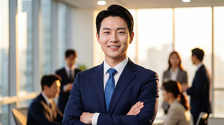 JPG 편집이미지 남자 비즈니스 회의 커뮤니케이션 협력 미소 사무실 만남 작업 전문직 동료 오후 의료성형뷰티 편집실사 AI인물포토 AI콘텐츠 직업 컨셉 관계 표정 사람 CG 파일형식 AI포토