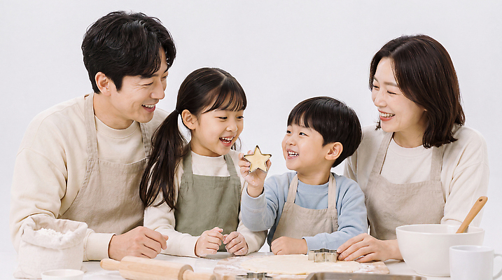 JPG 편집이미지 별 재료 가족 함께함 사랑 요리 쿠키 주방 즐거움 반죽 만들기 커터 의료성형뷰티 편집실사 AI인물포토 AI콘텐츠 자연요소 감정 컨셉 관계 모션 디저트 CG 파일형식 AI포토 음식