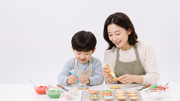JPG 편집이미지 아들 재료 가족 탁자 엄마 함께함 요리 미술 쿠키 크림 즐거움 만들기 의료성형뷰티 Decorating 편집실사 AI인물포토 AI콘텐츠 감정 가구 컨셉 관계 모션 문화예술 디저트 CG 파일형식 AI포토 음식 생활용품 오브젝트