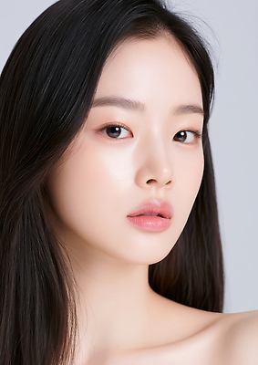 표정 사람 신체부위 머리 CG 파일형식 여자 모델 단순 미소 뷰티 피부 스타일 머리카락 편집이미지 편집실사 JPG 의료성형뷰티