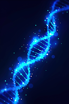 JPG 편집이미지 백그라운드 생명 기술 파란색 빛 반짝임 점 DNA 생물학 원자 생명과학 이중나선 이미지편집 AI컴퓨터그래픽 AI콘텐츠 교육 컬러 과학 모션 생명공학 파일형식 의학