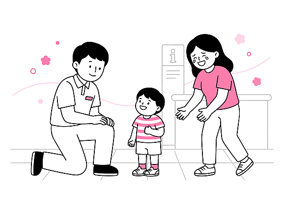 행복 어린이 일러스트 가족 미소 부모 상담 소통 미아신고 미아 국내일러스트 AI파일 감정 컨셉 관계 표정 사람 파일형식 벡터