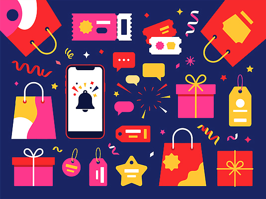 디자인 일러스트 포장 선물 이벤트 일상 장식 핸드폰 쇼핑 쇼핑백 꼬리표 세일 소비 구매 알림 즐거움 플랫레이 국내일러스트 AI파일 감정 가방 라이프 전자제품 라벨 플랫 파일형식 벡터 잡화 프레임 생활