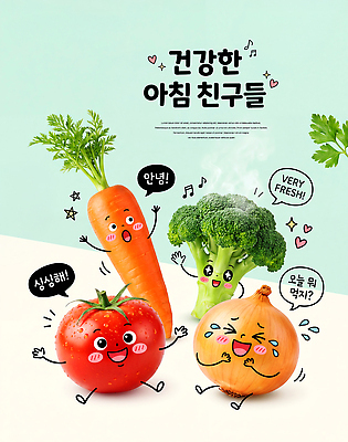 PSD 편집이미지 음식 토마토 채소 아침 건강 웃음 친구 식사 당근 신선 브로콜리 건강식 이미지편집 주간 관계 뿌리채소 표정 파일형식 자연요소
