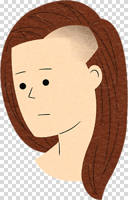 편집이미지 캐릭터 긴머리 헤어스타일 디자인 예술 짧은머리 사람 머리카락 그림 PNG 머리 파일형식 신체부위