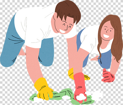 편집이미지 여자 남자 가사 가족 협력 바닥 일상 도구 위생 청소도구 청소 고무장갑 PNG 장갑 관계 사람 라이프 고무 파일형식 잡화 생활