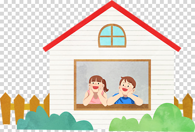 나무 편집이미지 응시 얼굴 어린이 창문 주택 웃음 울타리 즐거움 PNG 소통 식물 시선 감정 컨셉 표정 사람 건물 신체부위 담장 파일형식 건축물 건축