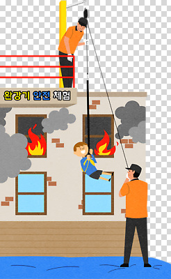 편집이미지 어린이 포즈 창문 불 안전 건물 도움 구출 연기 위험 소방관 소방 연습 PNG 위기 자연요소 건축물 컨셉 사람 구조원 파일형식 직업 건축