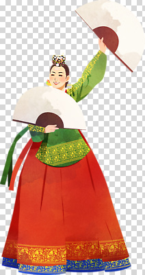 편집이미지 한국문화 전통 옷 여자 기념일 문화 예술 한국 공연 춤 부채 한복 PNG 동양문화 한국전통 아시아 문화예술 사람 이벤트 전통의상 파일형식 나라