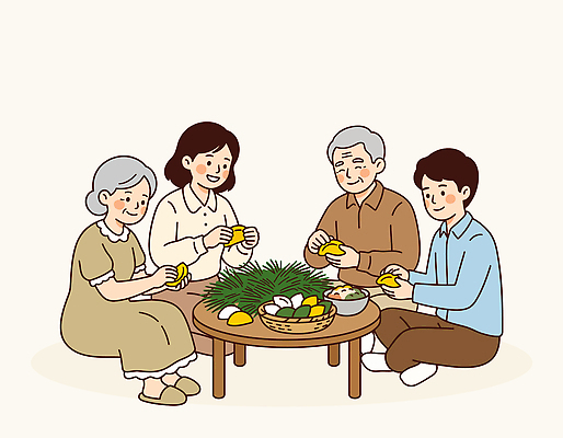 음식 일러스트 가정 가족 탁자 함께함 따뜻함 요리 웃음 사람 즐거움 준비 송편 다과 송편빚기 국내일러스트 AI파일 감정 가구 컨셉 관계 디저트 떡 표정 추석 요리중 파일형식 벡터 명절 생활용품 모션 전통 기념일 오브젝트 이벤트