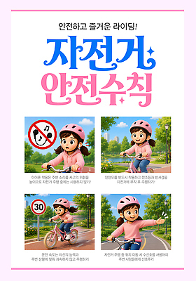 템플릿 안전 사람 바이크 장비 보호장비 파일형식 벡터 자전거 어린이 교육 헬멧 경고 사건 AI파일 방법 안전수칙 이미지템플릿