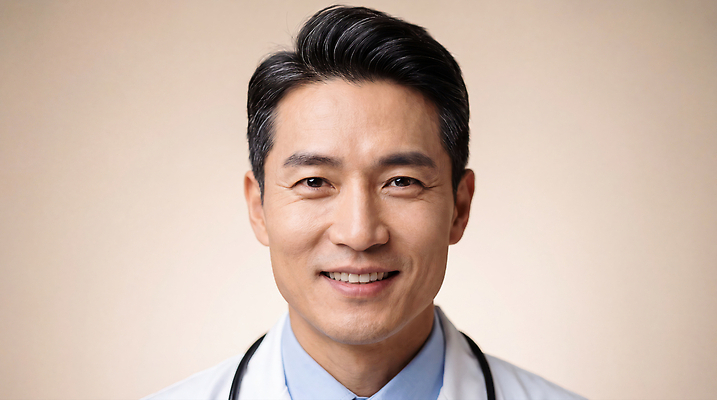 JPG 편집이미지 남자 건강 병원 미소 안전 치료 믿음 진료 환자 의사 전문직 상담 의료성형뷰티 편집실사 AI인물포토 AI콘텐츠 직업 감정 의학 표정 사람 의료진 CG 파일형식 AI포토