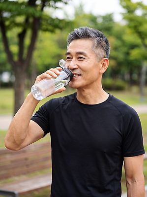 JPG 나무 편집이미지 공원 할아버지 남자 티셔츠 벤치 일상 물 여름 달리기 운동 헬스 수분 물병 체육 러닝 의료성형뷰티 액티브시니어 편집실사 AI인물포토 AI콘텐츠 자연요소 식물 계절 공공시설 노년 셔츠 의자 모션 건강 사람 라이프 실버라이프 물통 CG 파일형식 AI포토 라이프스타일 가구 상의 성인 생활 시설 옷 생활용품 오브젝트