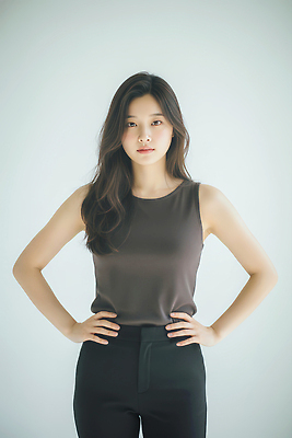 JPG 모델 편집이미지 헤어스타일 옷 여자 포즈 스튜디오 앞모습 분위기 뷰티풀 의료성형뷰티 스타일 편집실사 AI인물포토 AI콘텐츠 뷰포인트 컨셉 사람 CG 파일형식 AI포토