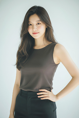JPG 모델 편집이미지 긴머리 디자인 여자 포즈 상의 스튜디오 머리 뷰티풀 의료성형뷰티 스타일 편집실사 AI인물포토 AI콘텐츠 헤어스타일 옷 사람 신체부위 CG 파일형식 AI포토